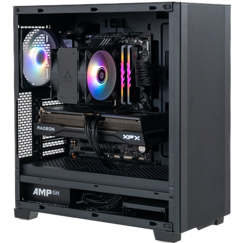 Komputer MAD DOG PHANTEKS-A07WR32WH R5-7500F 32GB RAM 1TB SSD Radeon RX9070XT Wi-Fi Windows 11 Home