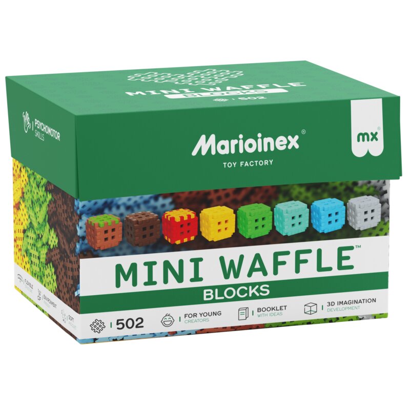 Klocki konstrukcyjne Marioinex Mini Waffle, 502 elementy