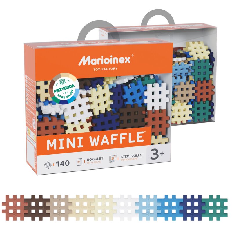 Klocki konstrukcyjne Marioinex Mini Waffle Zestaw 3, 140 elementów