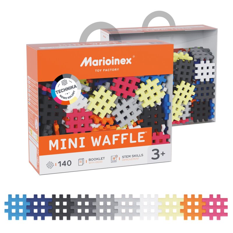 Klocki konstrukcyjne Marioinex Mini Waffle Zestaw 2, 140 elementów