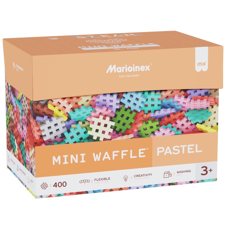 Klocki elastyczne MARIOINEX Mini Waffle Pastel 908402