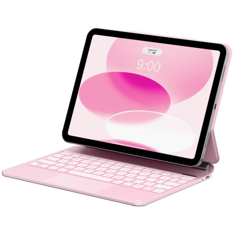 Etui na iPad TYPECASE Edge Różowy Klawiatura