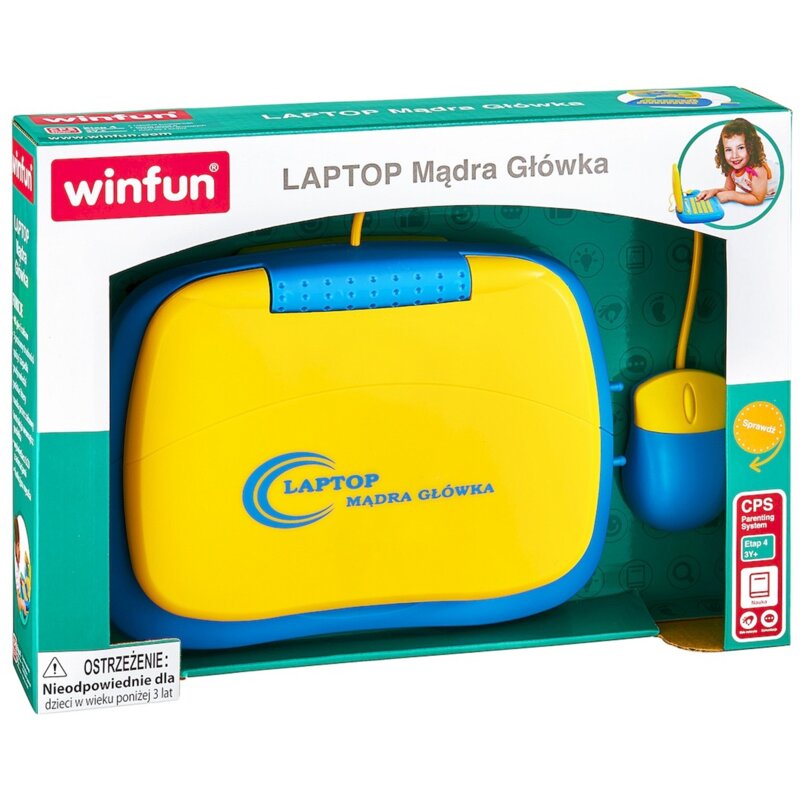 Zabawka laptop edukacyjny SMILY PLAY Mądra główka 8218