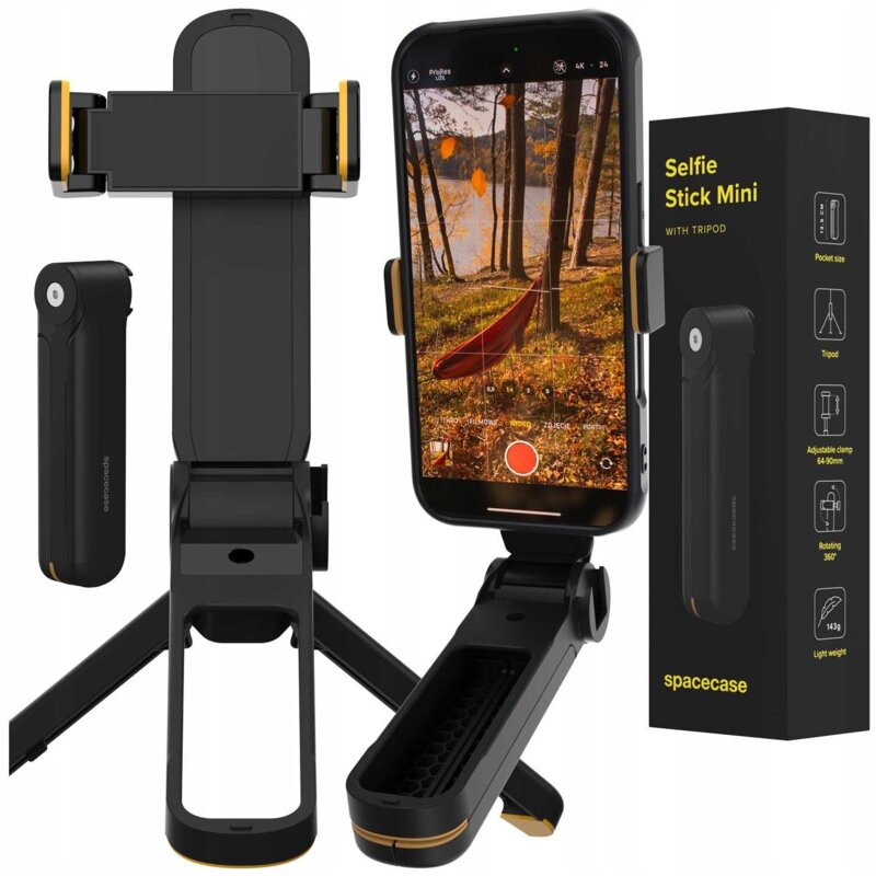 Uchwyt Selfie SPACECASE Mini ST12-B Czarny