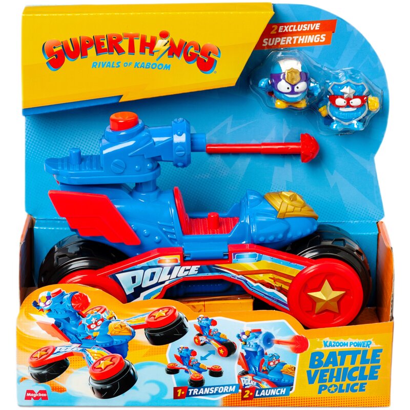 Zabawka SUPERTHINGS S Kazoom Power Battle Vehicles Police PSTSP116IN320