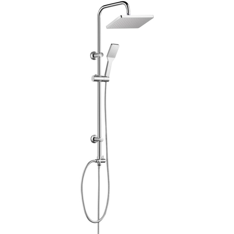 Zestaw prysznicowy natynkowy INVENA Amfisa AU-39-001-K z deszczownicą Chrom