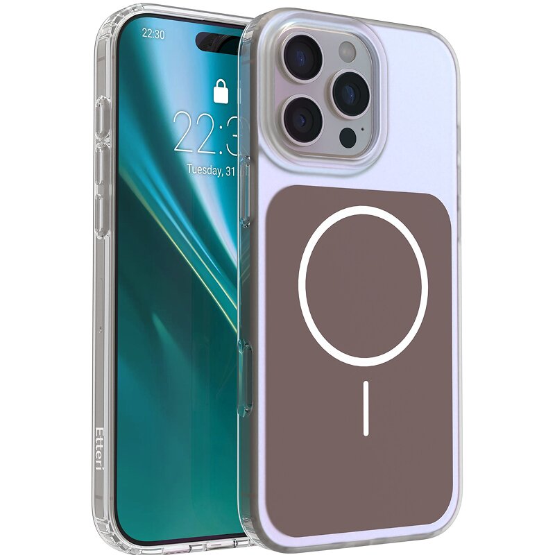Etui ETTERI Hidden Pearl do Apple iPhone 16 Pro Brązowy