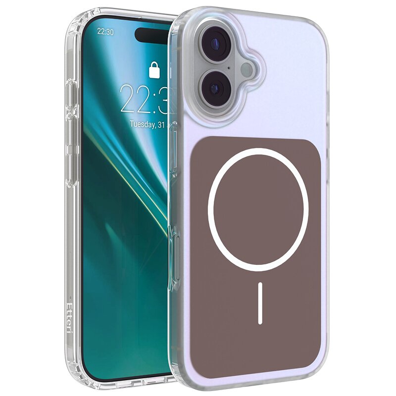 Etui ETTERI Hidden Pearl do Apple iPhone 17 Brązowy