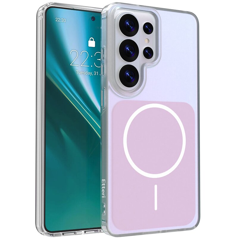Etui ETTERI Hidden Pearl do Samsung Galaxy S26 Ultra Różowy