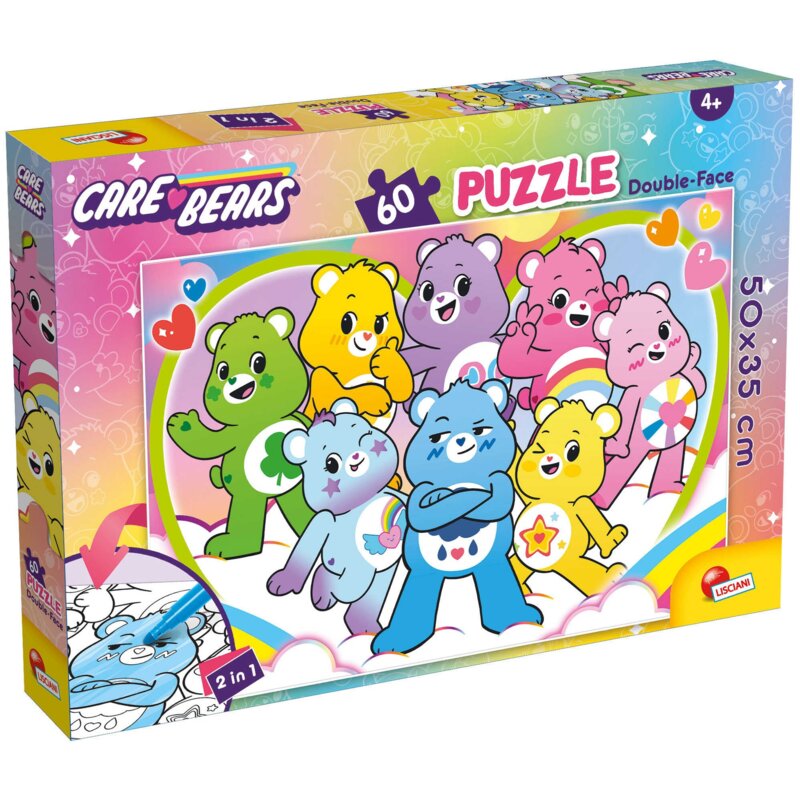Puzzle LISCIANI Troskliwe Misie Dwustronne 304-116812 (60 elementów)