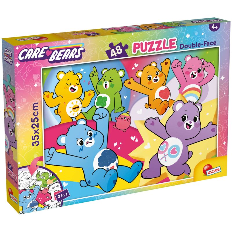 Puzzle LISCIANI Troskliwe Misie Dwustronne M-Plus 304-116775 (48 elementów)