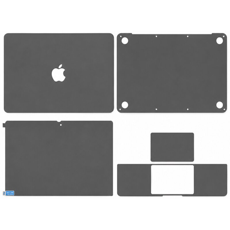 Zestaw ochronny MACOLL 5w1 do Macbook Pro 14 Szary