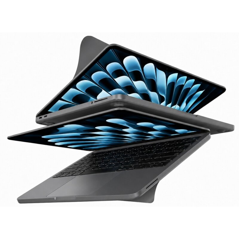 Zestaw ochronny MOCOLL 5w1 do Apple MacBook Air 15.3 Szary