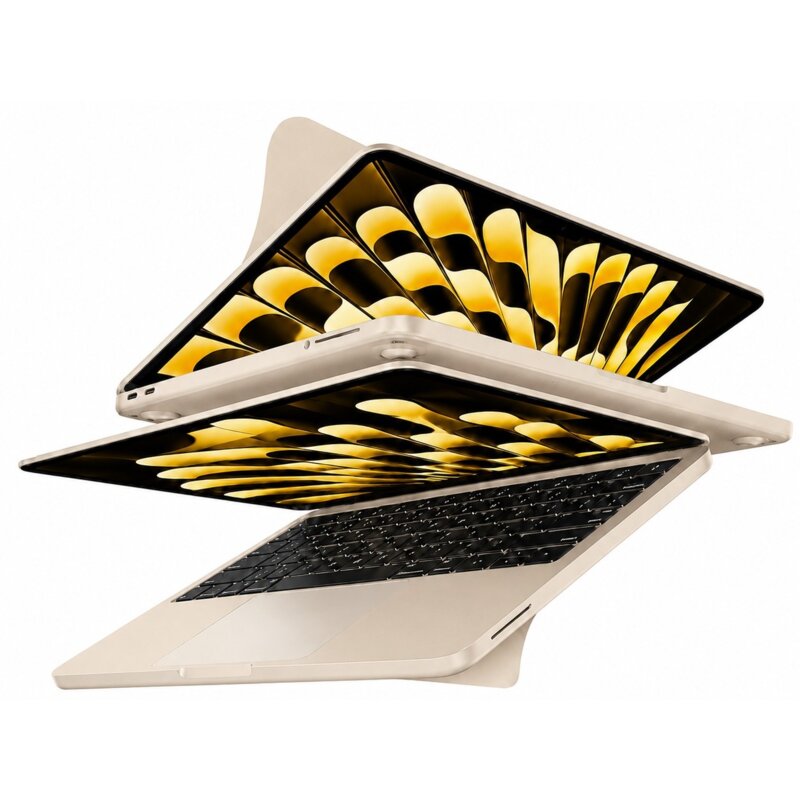 Zestaw ochronny MOCOLL 5w1 do Apple MacBook Air 15.3 Beżowy