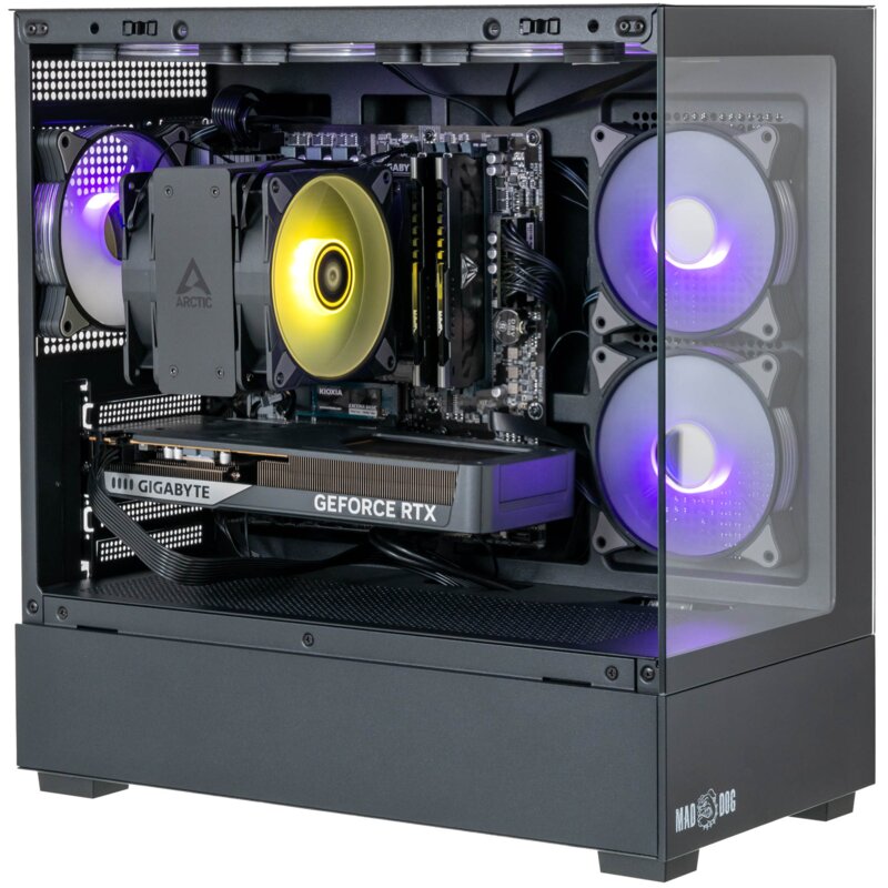 Komputer MAD DOG MD-A08DR16 R9-3900 16GB RAM 1TB SSD GeForce RTX5060 DLSS 4.5 Wi-Fi
