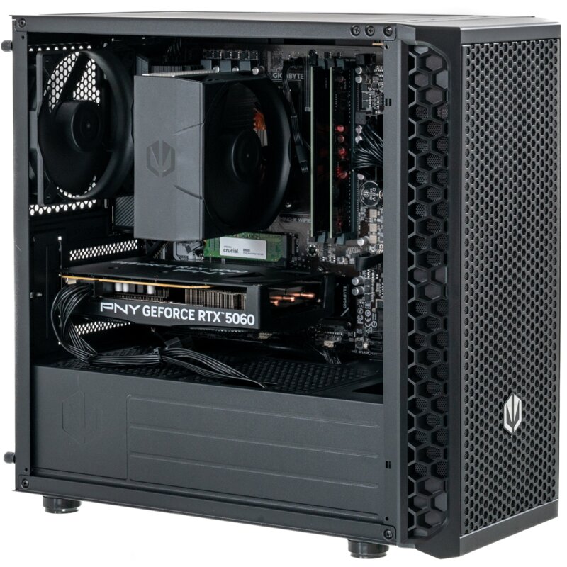 Komputer MAD DOG ENDORFY-M30AIR-A06WB16WH R5-5600 16GB RAM 1TB SSD GeForce RTX5060 DLSS 4.5 Wi-Fi Windows 11 Home