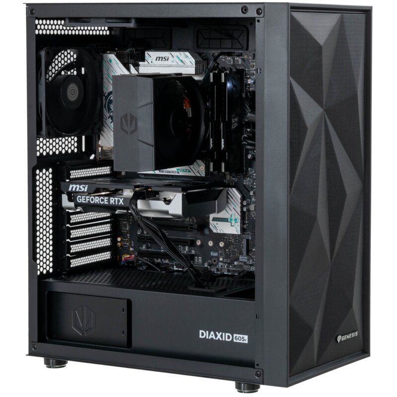 Komputer MAD DOG GENESIS-I02WB16WH i5-12400F 16GB RAM 1TB SSD GeForce RTX5060 DLSS 4.5 Wi-Fi Windows 11 Home