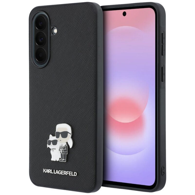 Etui KARL LAGERFELD Saffiano Karl&Choupette do Samsung Galaxy A37 5G Czarny