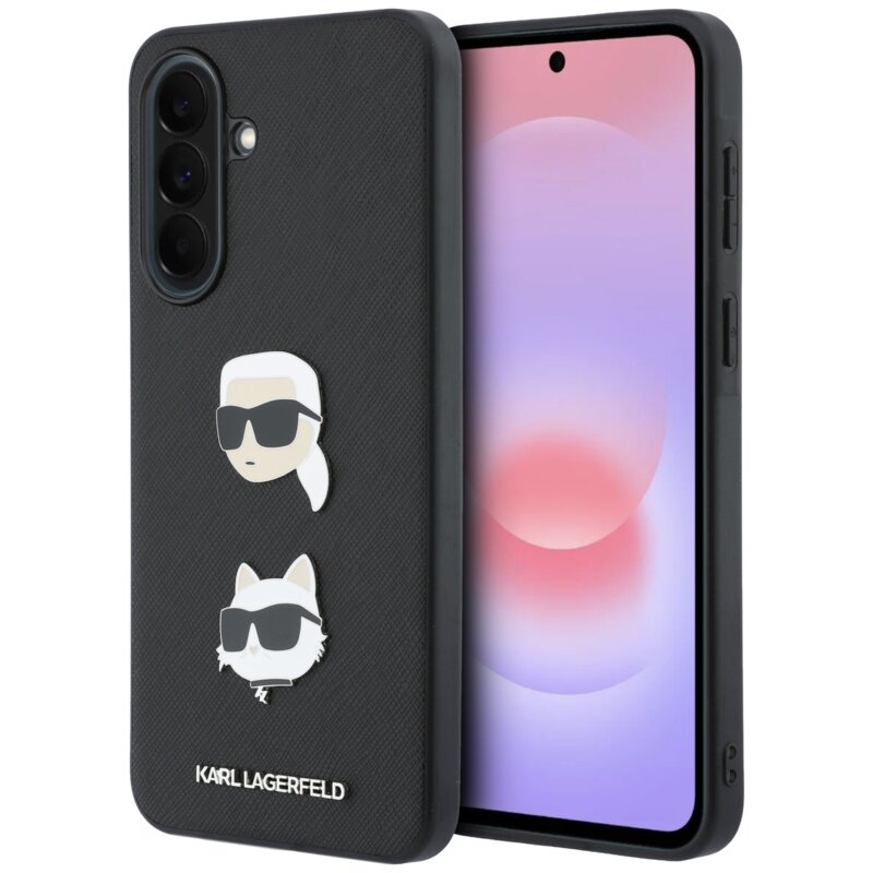 Etui KARL LAGERFELD Karl&Choupette Heads do Samsung Galaxy A37 5G Czarny