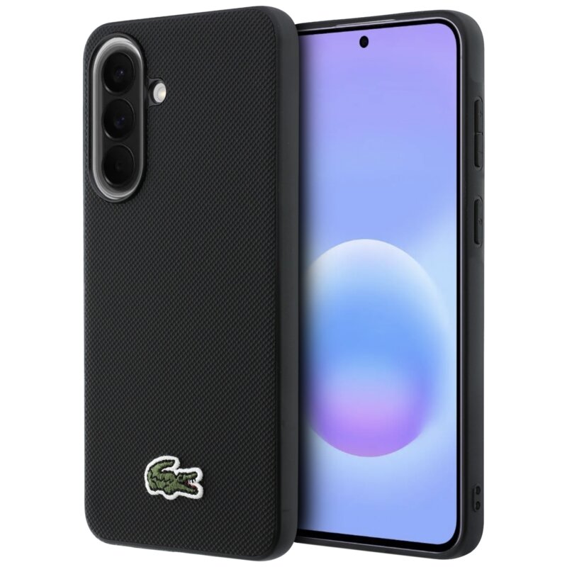 Lacoste Iconic Petit Pique Woven Logo do Galaxy A57 5G Czarny