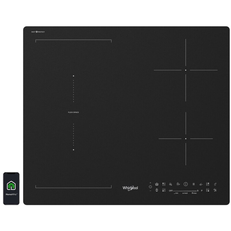 Płyta indukcyjna WHIRLPOOL MWS2260PCPNEBM MattProtect FlexiSpace Hob to Hood 59cm