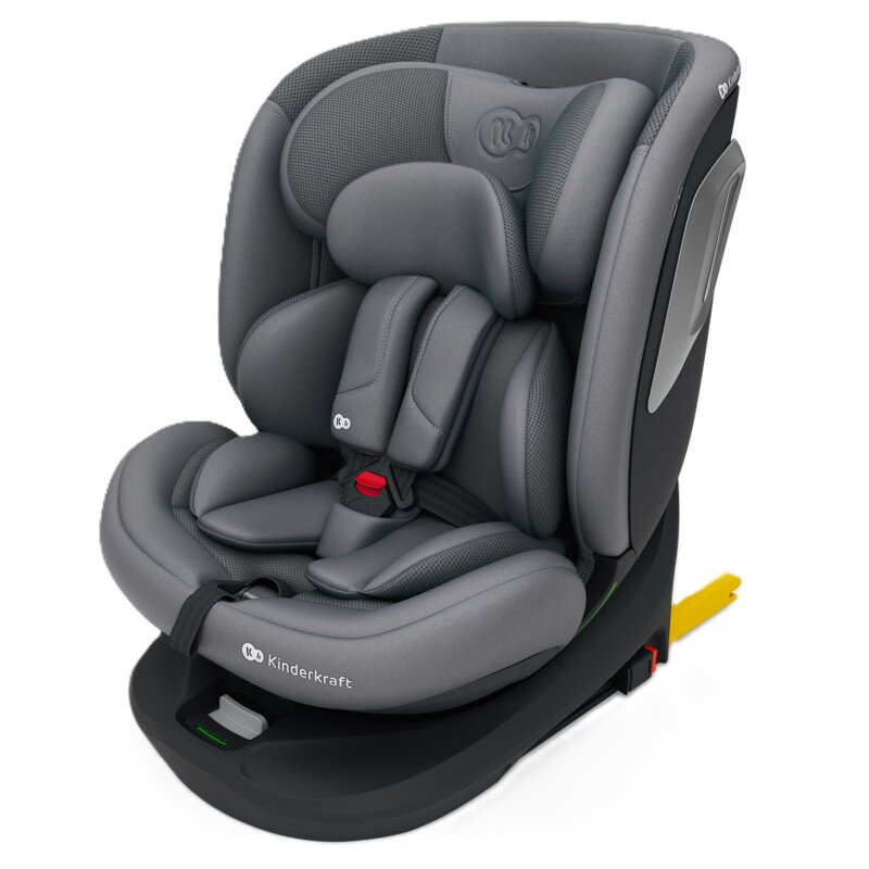 Fotelik samochodowy KINDERKRAFT I-Grow 2 Plus I-Size 40-150 cm (0-36 kg) Szary