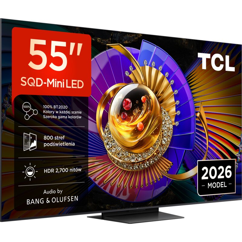 Telewizor TCL 55C7L 55" SQD-Mini LED 4K 144 Hz VRR Google TV Dolby Atmos Dolby Vision HDMI 2.1