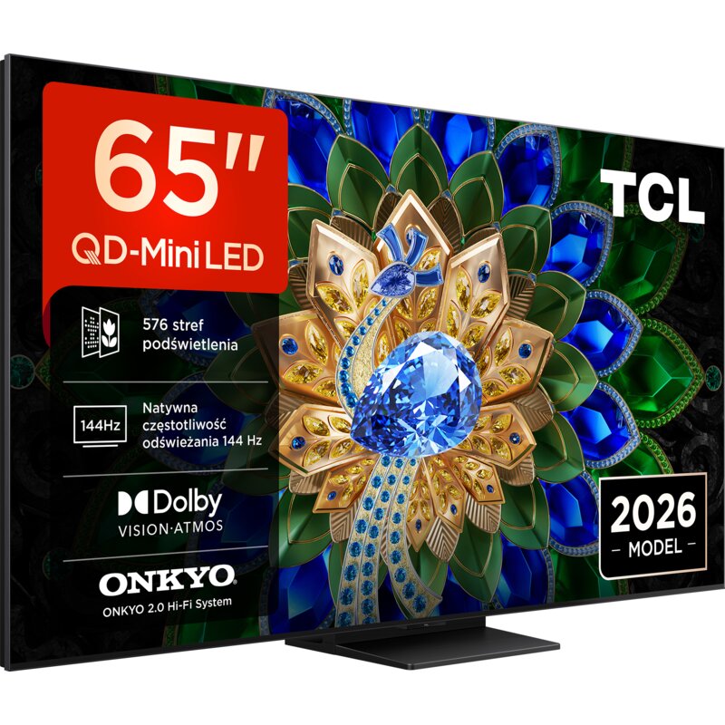 Telewizor TCL 65A400U 65” QD-Mini LED 4K 144 Hz VRR Google TV Dolby Atmos Dolby Vision HDMI 2.1