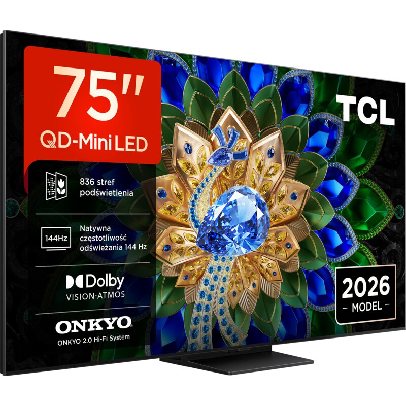 Telewizor TCL 75A400U 75” QD-Mini LED 4K 144 Hz VRR Google TV Dolby Atmos Dolby Vision HDMI 2.1
