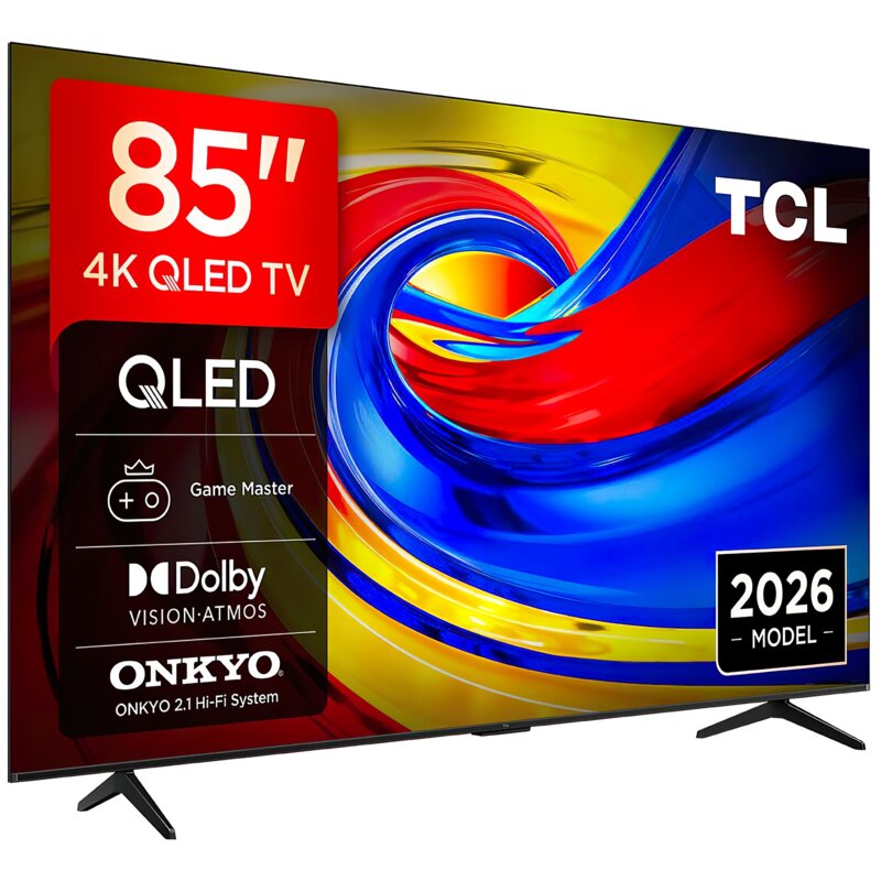 TCL 85P7L 85" QLED 4K Google TV Funkcje AI Dolby Vision Dolby Atmos HDMI 2.1 DVB-T2