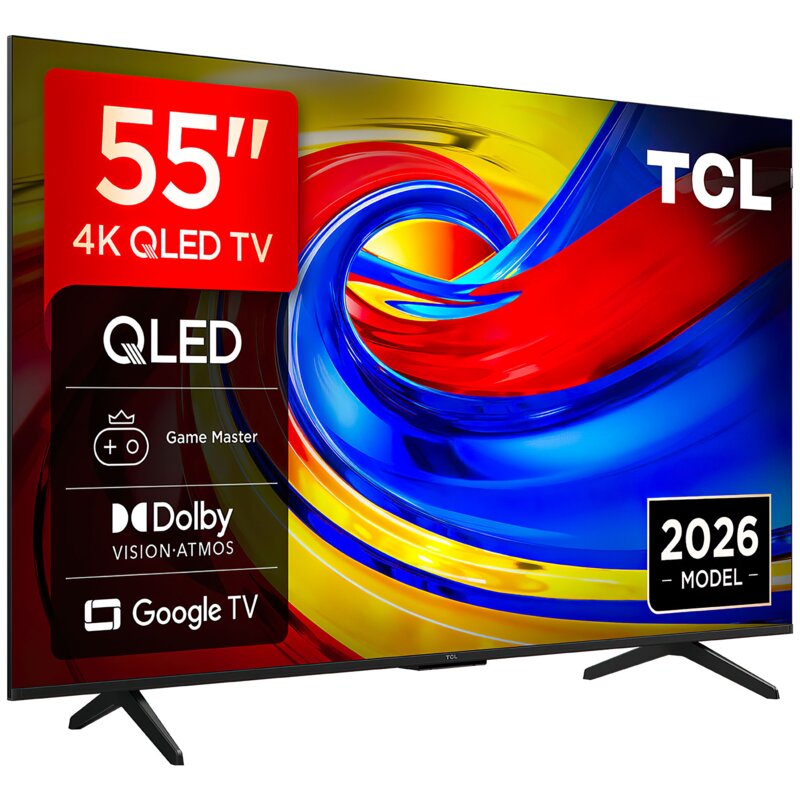 TCL 55P7L 55" QLED 4K Google TV Funkcje AI Dolby Vision Dolby Atmos HDMI 2.1 DVB-T2