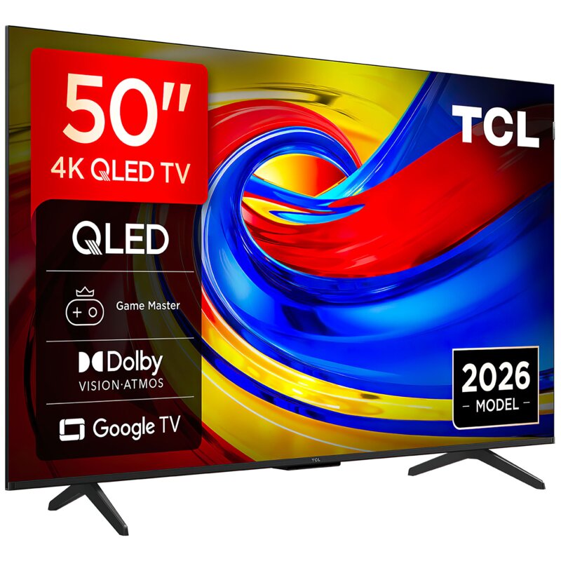 TCL 50P7L 50" QLED 4K Google TV Funkcje AI Dolby Vision Dolby Atmos HDMI 2.1 DVB-T2