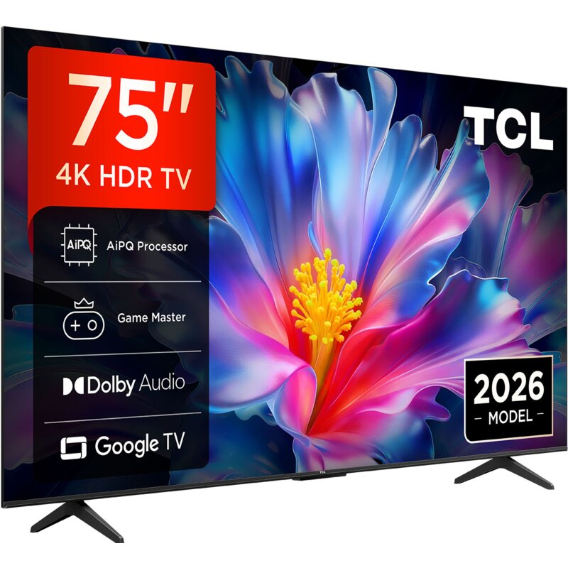 TCL 75P6L 75" LED 4K Google TV HDMI 2.1 DVB-T2
