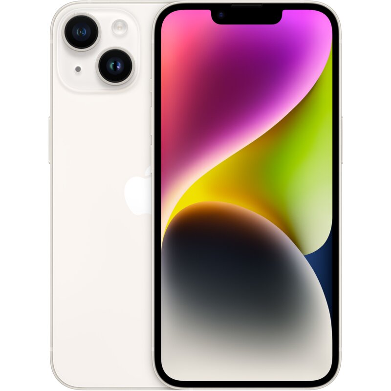 Smartfon APPLE iPhone 14 5G 128GB 6.1" Księżycowa poświata (Stan Bardzo dobry)