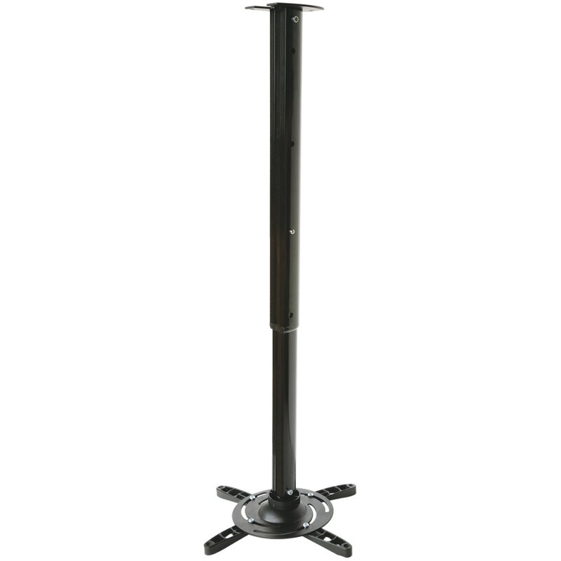 Uchwyt sufitowy ART P-105B Maksymalne obciążenie 15 kg Czarny