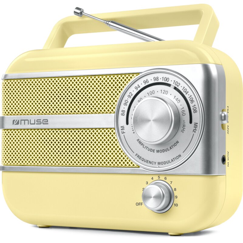 Muse M-056 SC Radio FM Żółty