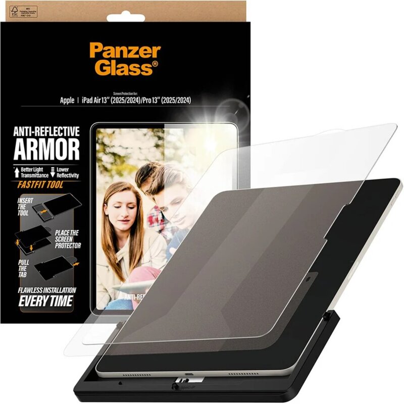 PanzerGlass Ultra-Wide Fit Reflective do iPad Air/Pro 13" M2/M3/M4/M5