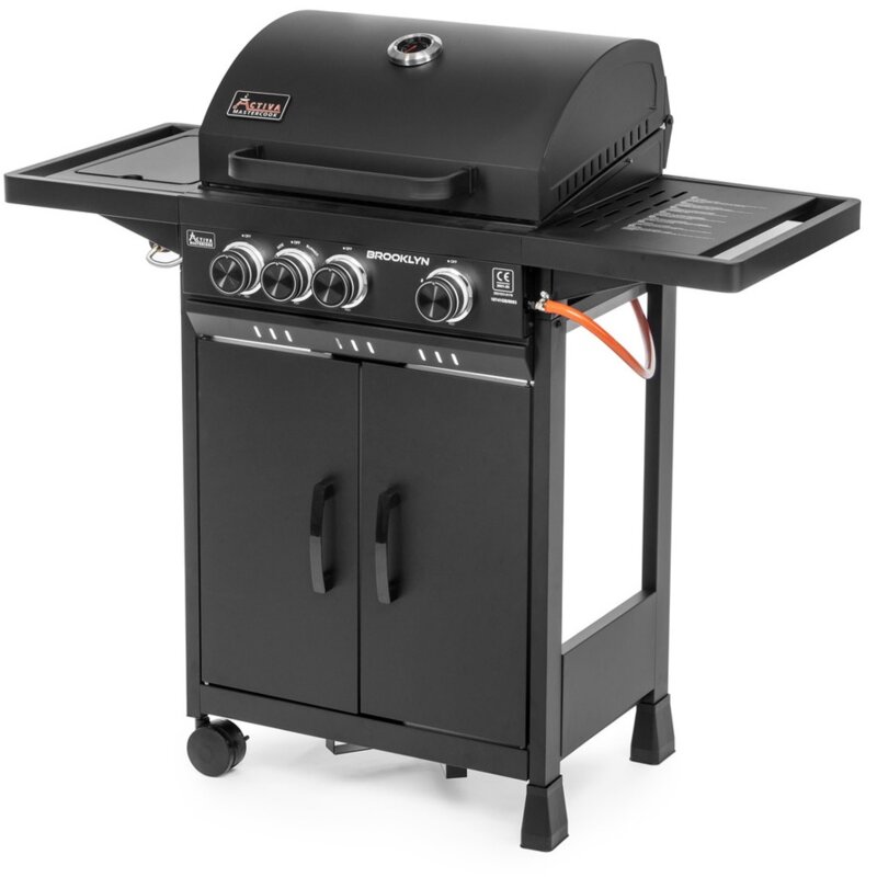 Grill ogrodowy gazowy ACTIVA Brooklyn 19741GB 8.4kW 52 x 38 cm