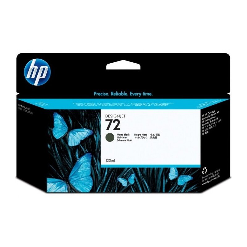 Czarny matowy wkład atramentowy HP 72 DesignJet 130 ml