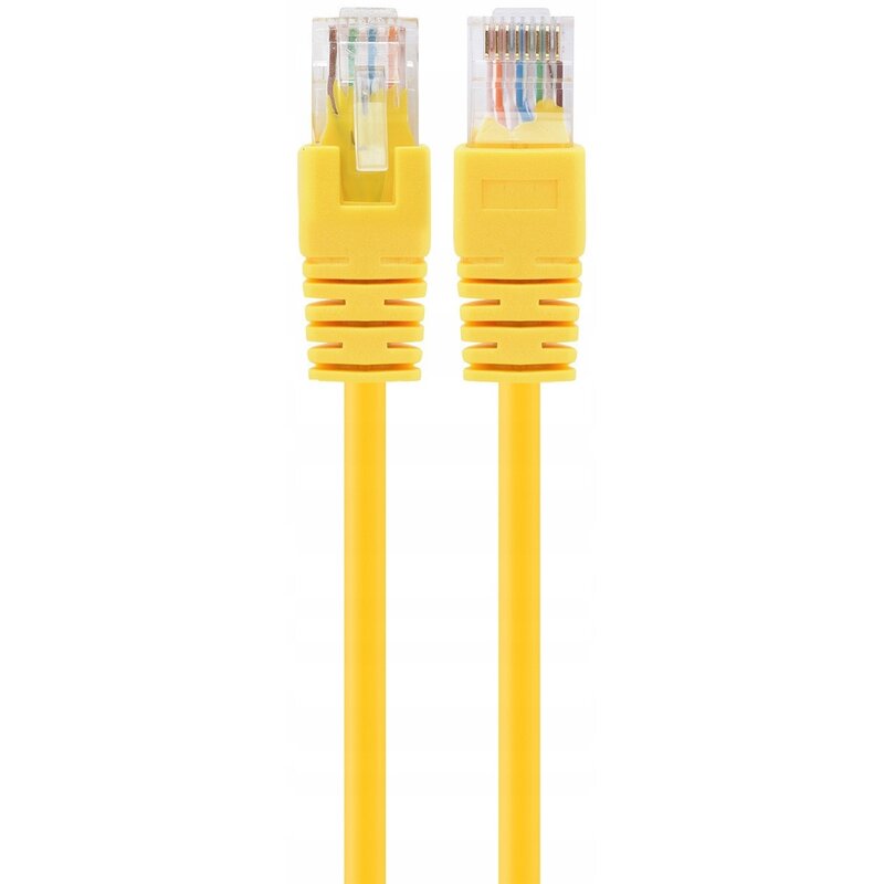 Gembird Patch cord kat.5e osłonka zalewana 1M żółty