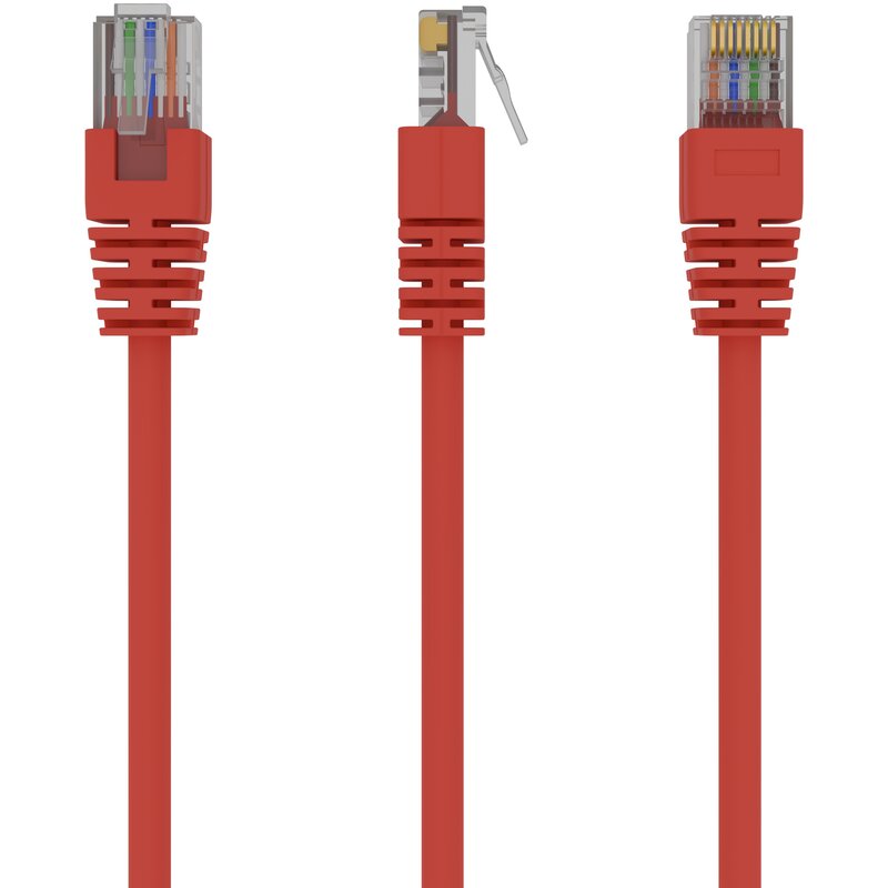 Gembird Patch cord kat.5e osłonka zalewana 2M czerwony