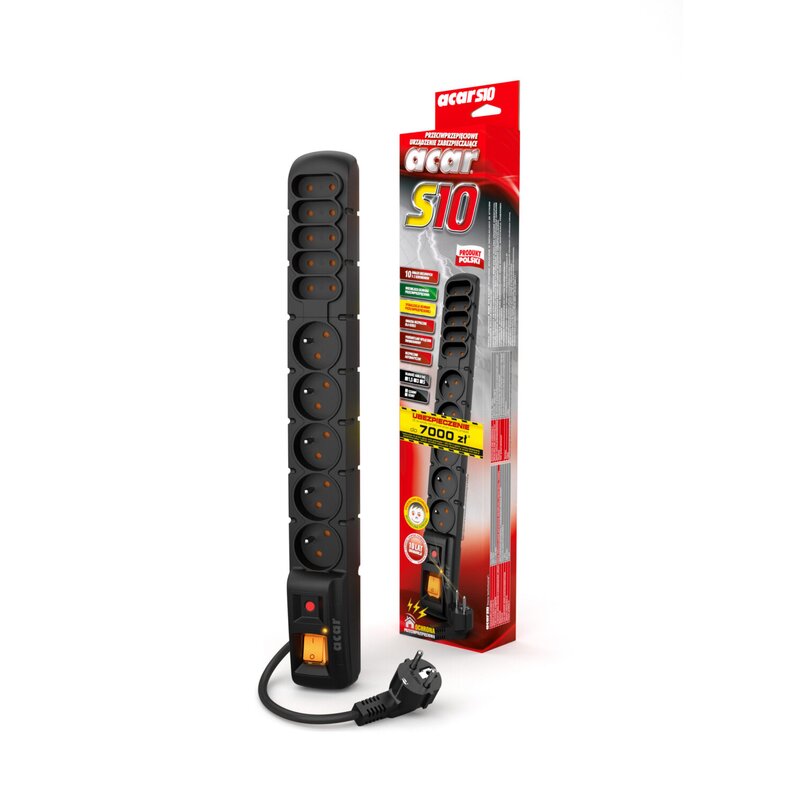Listwa ACAR S10 W0129 (3 m) Czarny