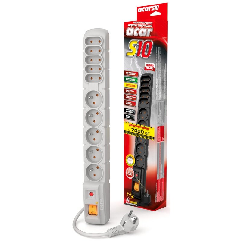 Listwa ACAR S10 W0132 (3 m) Szary