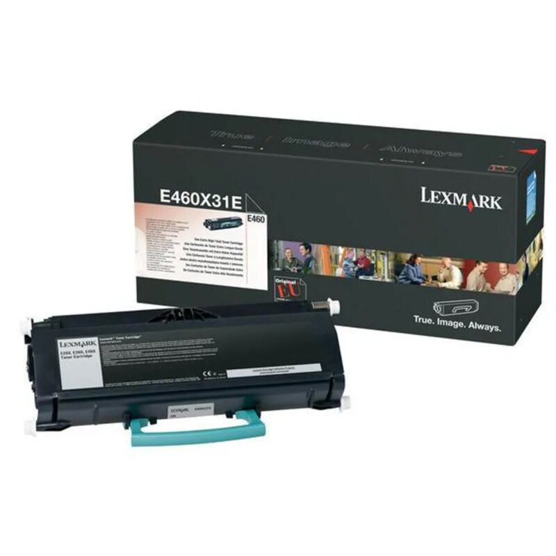 Toner LEXMARK E460X31E Czarny