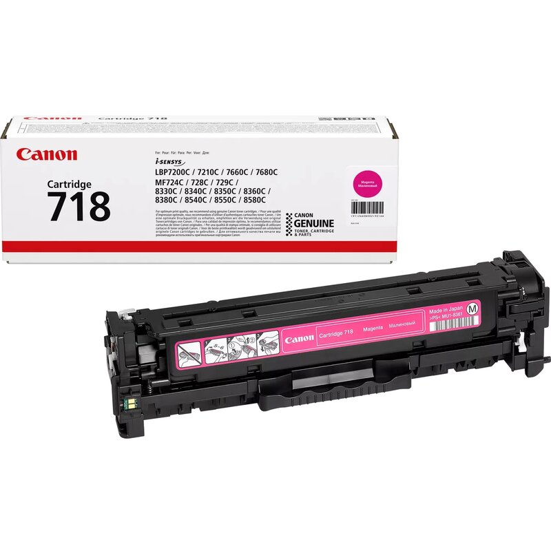 Toner CANON CRG-718M Purpurowy