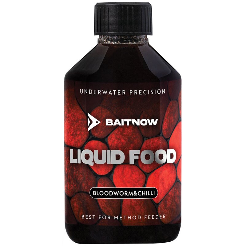 Liquid BAITNOW Food Bloodworm & Chili (250 ml)
