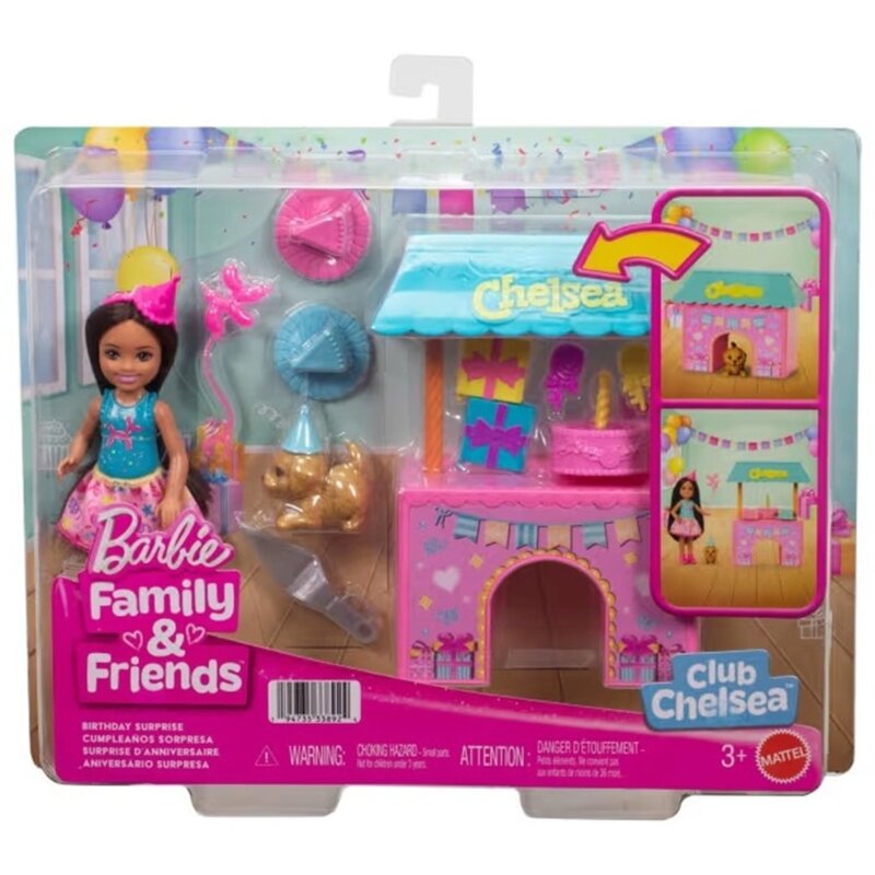 Lalka Barbie Chelsea Urodzinowa niespodzianka JJB41