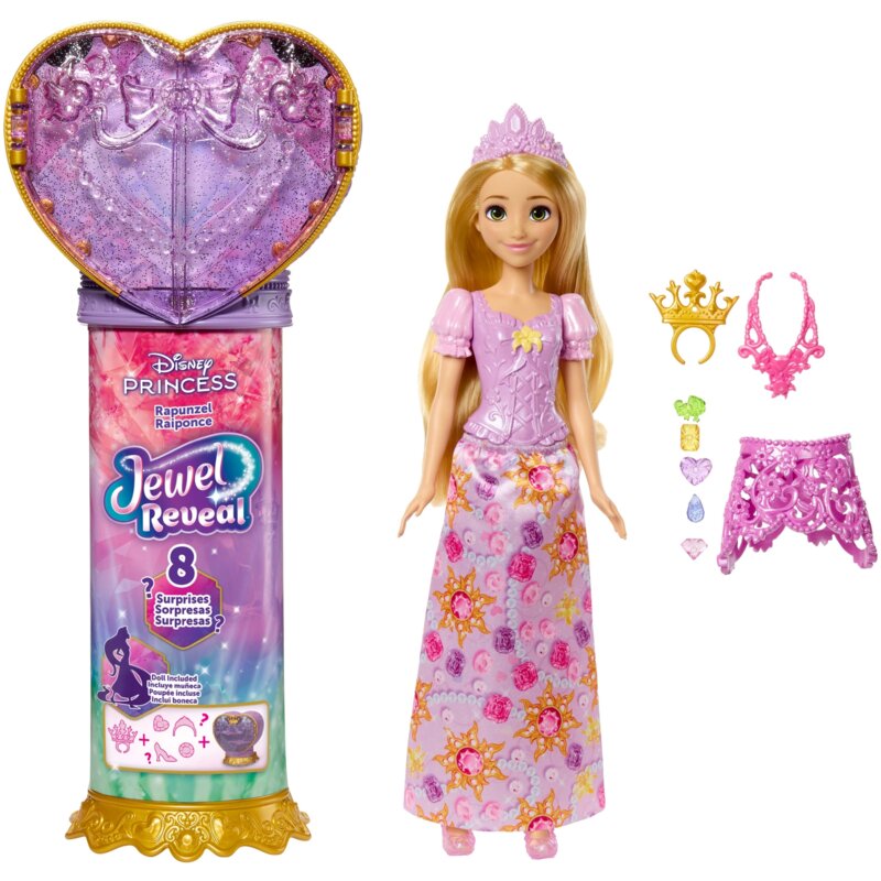 Lalka DISNEY PRINCESS Jewel Reveal Księżniczka Roszpunka JLK28