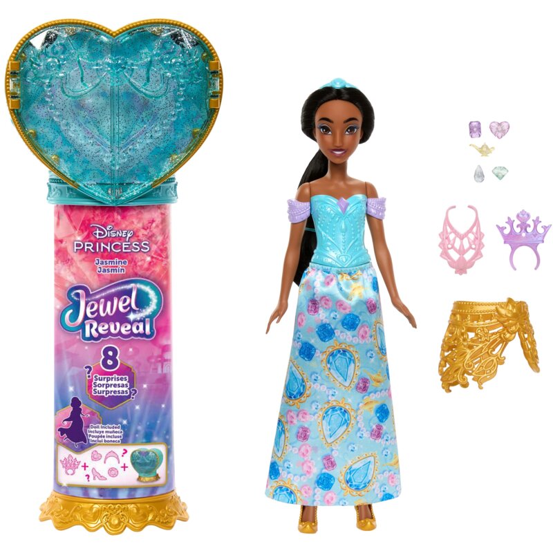 Lalka DISNEY PRINCESS Jewel Reveal Księżniczka Dżasmina JLK30