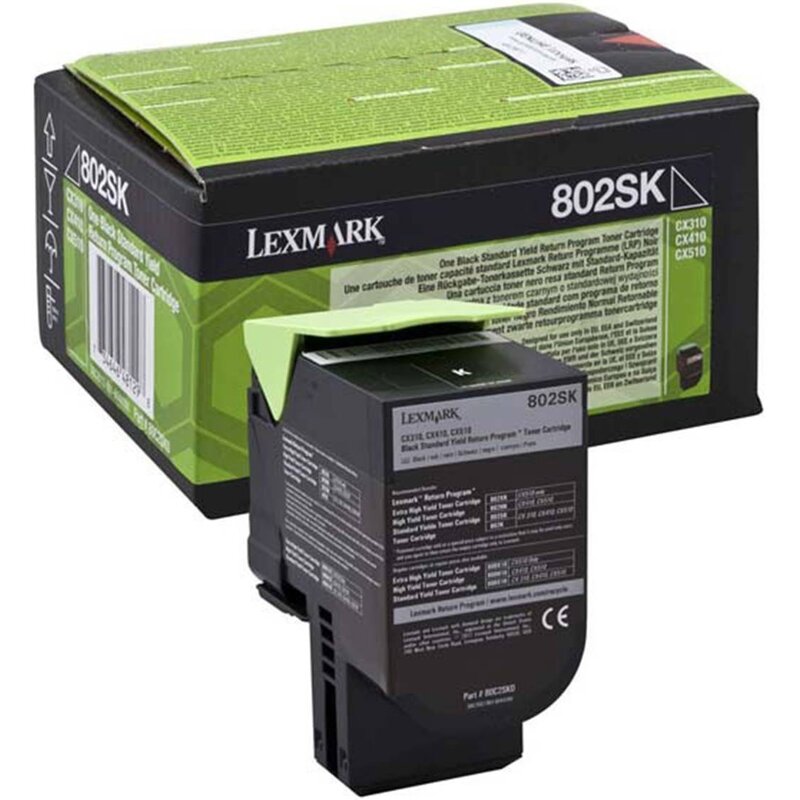 Toner LEXMARK 80C2SK Czarny